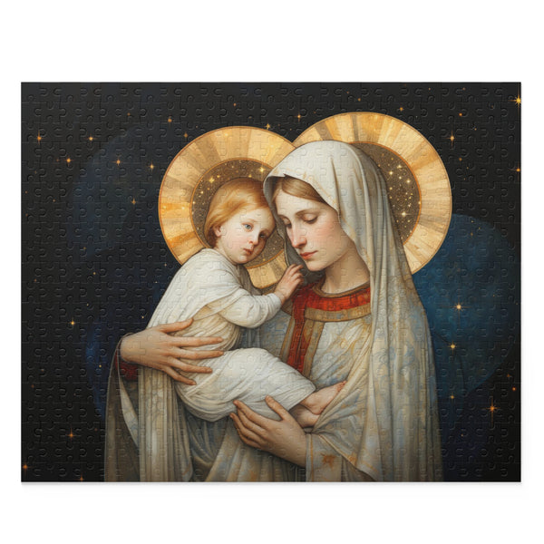 St. Mary & Baby Jesus Christ - Renaissance Art Jigsaw Puzzle (120, 252, 500-Piece)