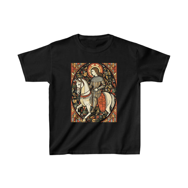 St. George Catholic Icon Style Kids Christian T-Shirt