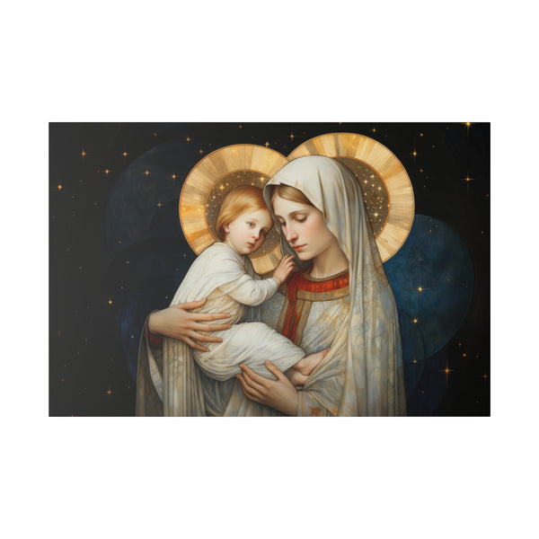 Saint Mary & Baby Jesus - Renaissance art Wall Art - Matte Canvas - 4 Sizes