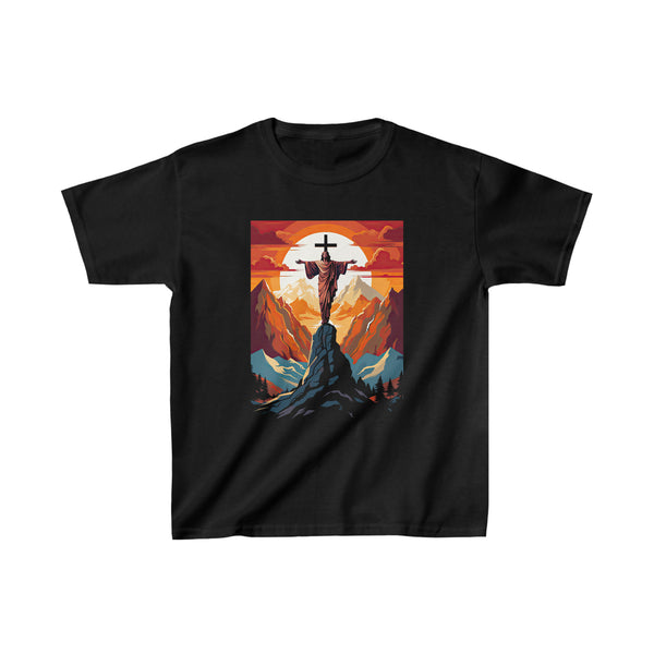 Resurrected Jesus Christ Modern Art - Unisex Black Christian T-Shirt