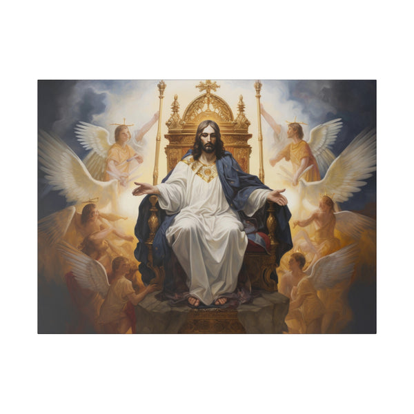 Lord Jesus Christ King of Kings - Oil Portrait Style Wall Art - Matte Canvas - 4 Sizes