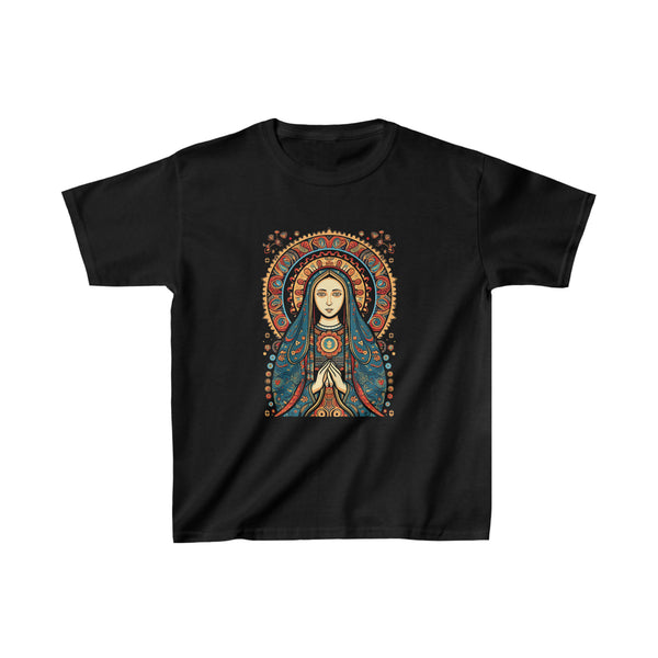St. Mary Colourful Modern Art - Kids Black T-Shirt