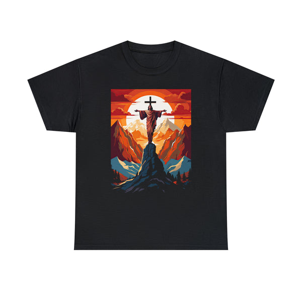 Resurrected Jesus Christ Modern Art - Unisex Black Christian T-Shirt