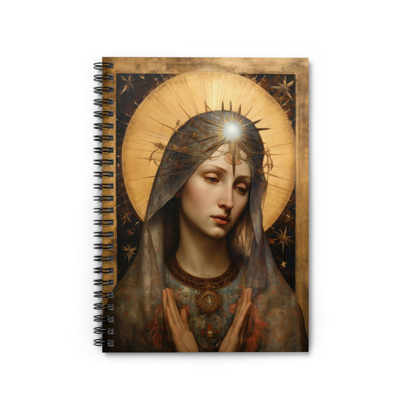 St. Mary Religious  Icon Art Spiral Notebook - Ruled Line