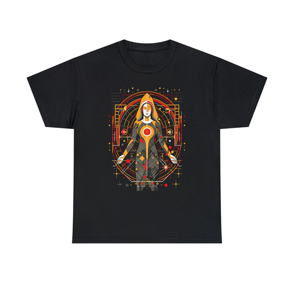 St. Mary Modern Cubism Art - Black Unisex T-Shirt