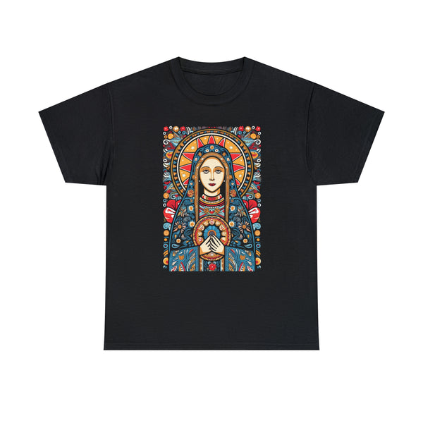 Saint Mary in Modern Art - Black Unisex T-Shirt