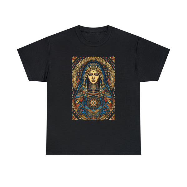 St. Mary in Sophisticated Modern Art - Black Unisex T-Shirt