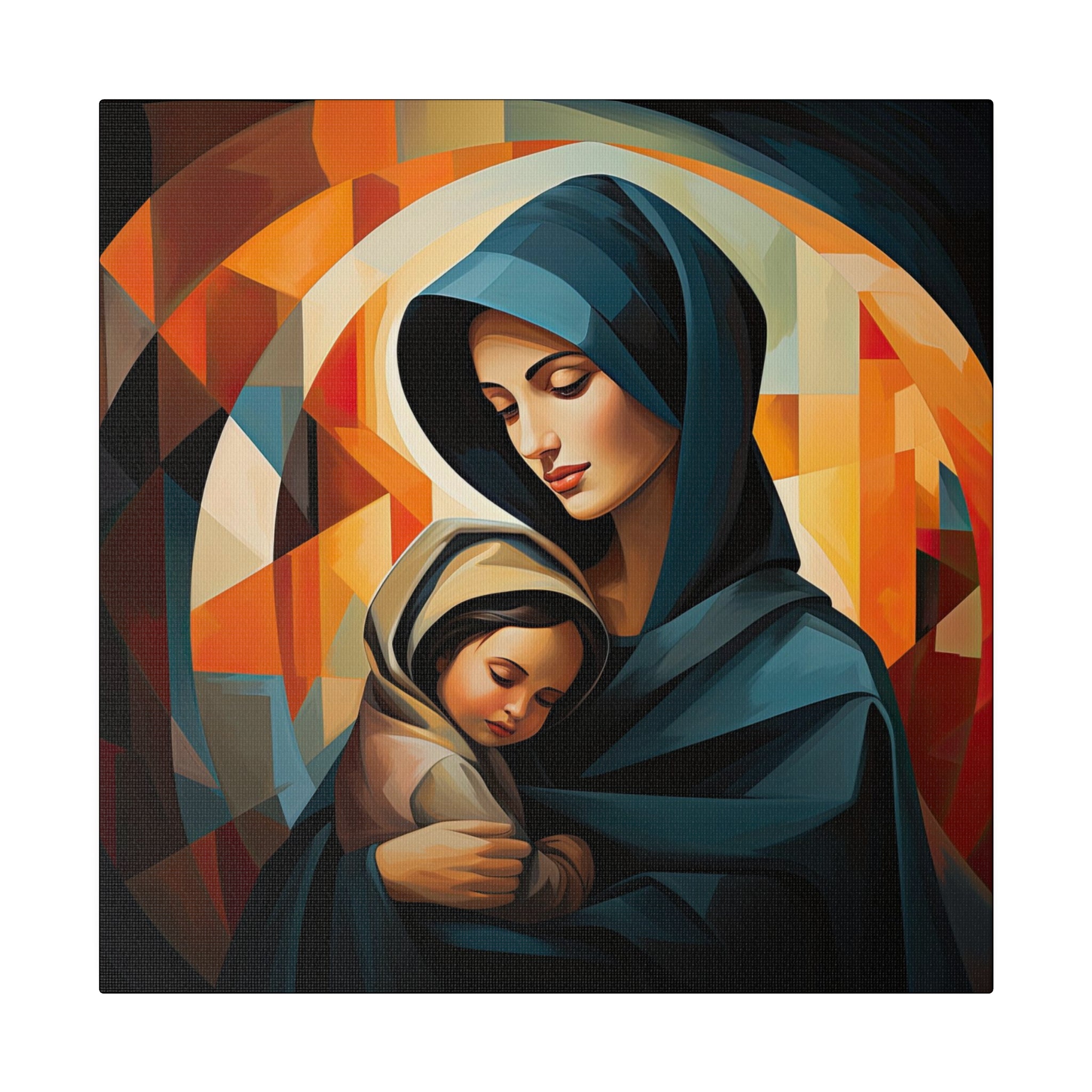 Madonna & the Child - Cubism Wall Art - Matte Canvas - 7 Sizes – Gospel ...