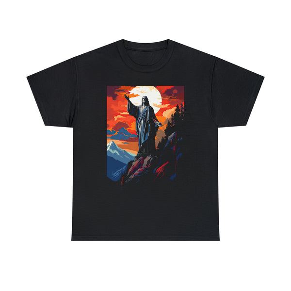 Resurrected Jesus Christ - Modern Art - Unisex Black Christian T-Shirt